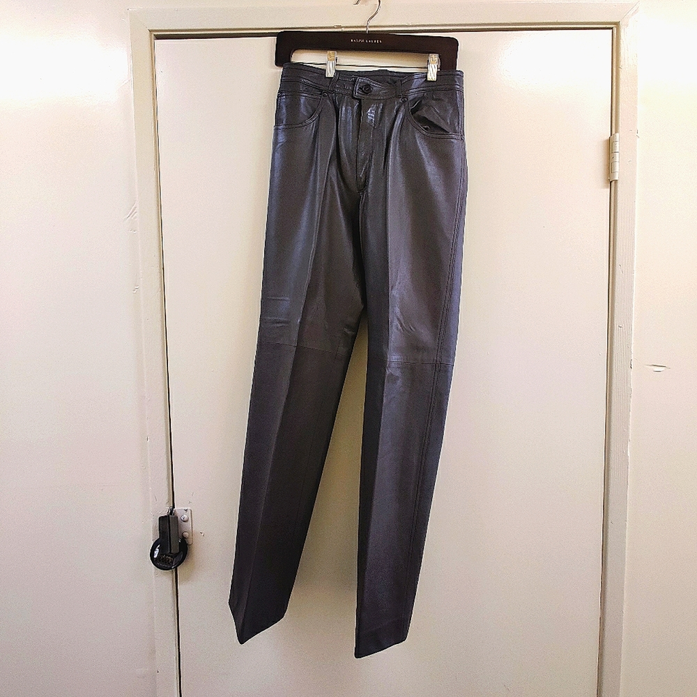 L.ALVEAR leather pants